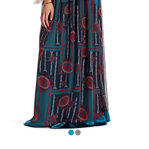 NWT: Printed Chiffon Maxi Skirt - Picture 3 of 6